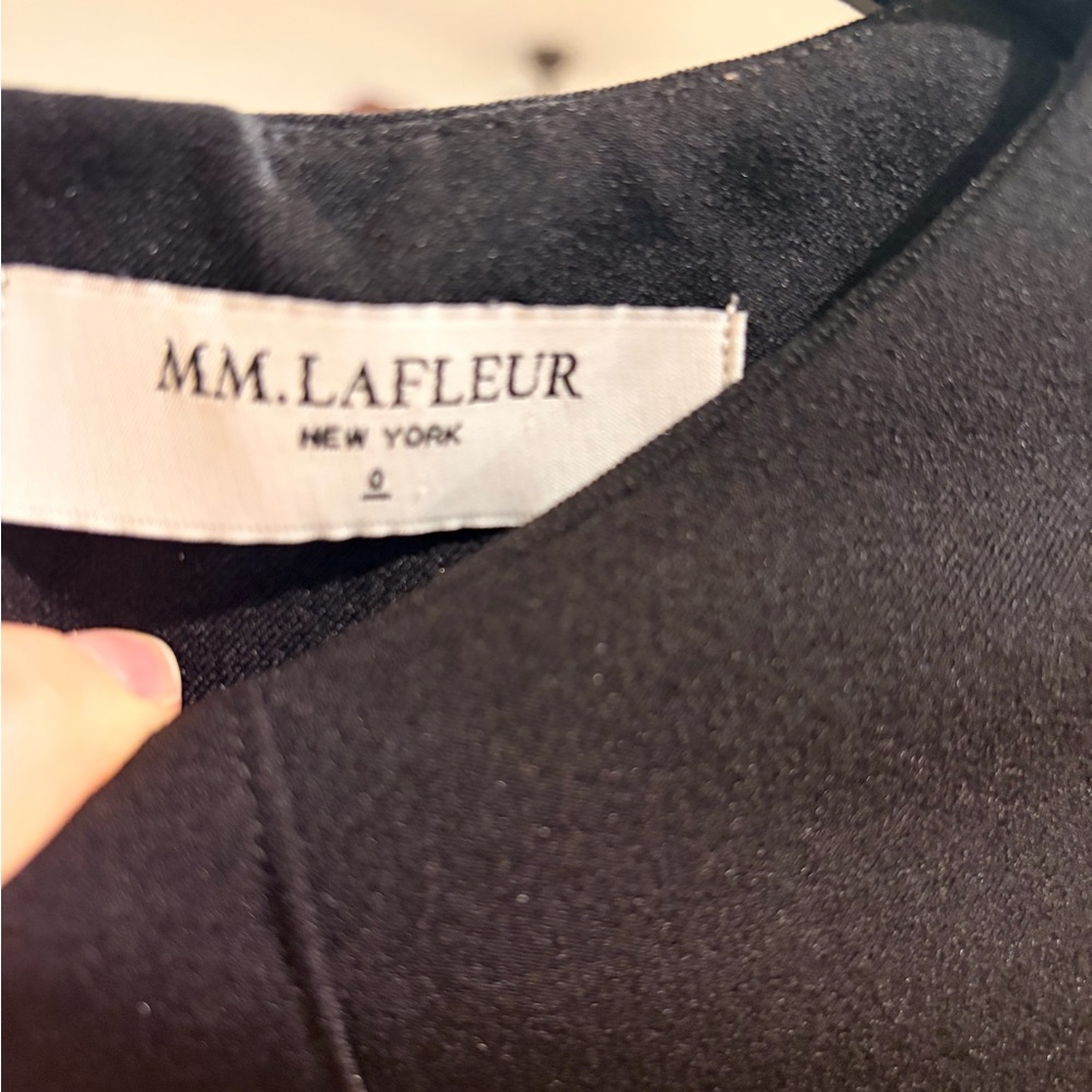 MM Lafleur Black Etsuko Dress w/ Belt - Picture 6 of 7